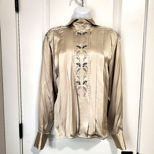Retro Paul Alexander Silk Blouse